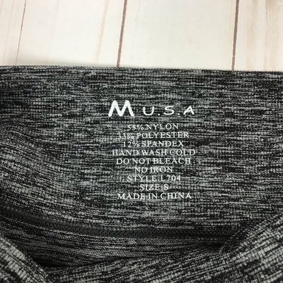 M U.S.A Black and Corral Ombre Leggings - Picture 4 of 4
